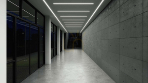LED profile LUMINES type inSileda silver anodized 2 m small 2