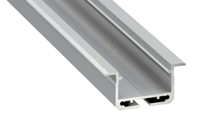 LED profile LUMINES type inSileda silver anodized 2 m small 0