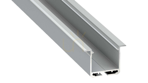 LED profile LUMINES type inDileda silver anodized 2 m small 0