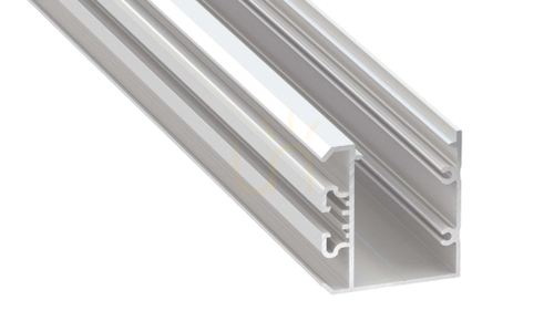 Check LED profile LUMINES type Unico white lacquered 1 m
