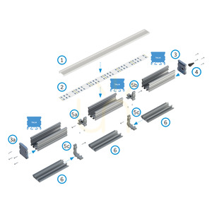 LUMINES TALIA LED profile, anodized silver, 2.02 m small 7