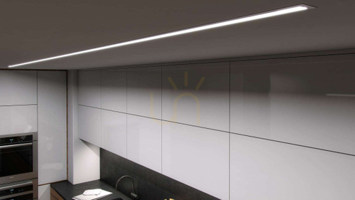 Check Recessed LED profile LUMINES inTALIA white lacquered 2.02 m