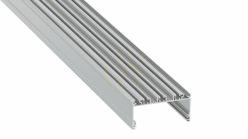 Check LED profile LUMINES type Largo silver anodized 2 m