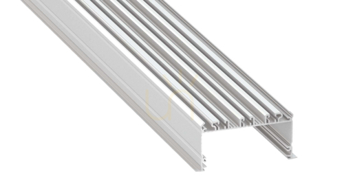 Check LED profile LUMINES type inLargo white lacquered 1 m