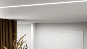 LED profile LUMINES type Zati white lacquered 1 m small 4