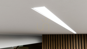 LED profile LUMINES type Zati white lacquered 1 m small 5