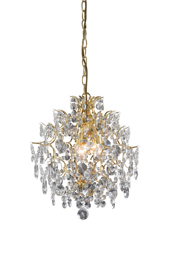 Check Chandelier Markslojd Rosendal 100524 Gold Transparent Crystal 3-Light E14