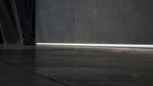 LUMINES TIANO silver anodized LED profile 1 m small 4