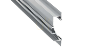 LUMINES TIANO silver anodized LED profile 1 m small 0