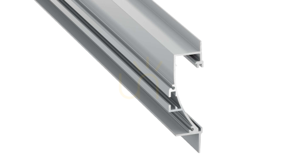 LUMINES TIANO silver anodized LED profile 1 m