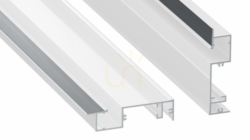 Check LED profile LUMINES type Flaro white lacquered 1 m