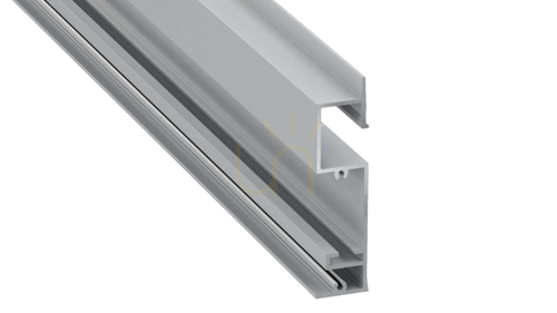 Check LED profile LUMINES type Flaro silver anodized 2 m