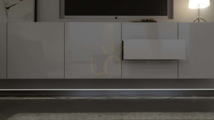 LED profile LUMINES type Flaro white lacquered 2 m small 3
