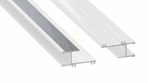Check LED profile LUMINES type APA12 white lacquered 1 m