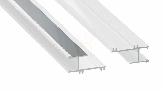 LED profile LUMINES type APA12 white lacquered 2 m