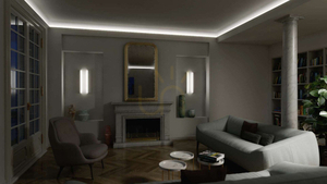LED profile LUMINES type Conva white lacquered 1 m small 2