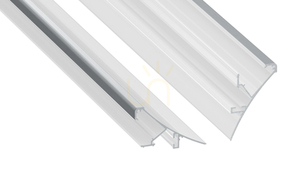 LED profile LUMINES type Logi white lacquered 1 m small 0