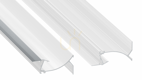 LED profile LUMINES type Topo white lacquered 1 m