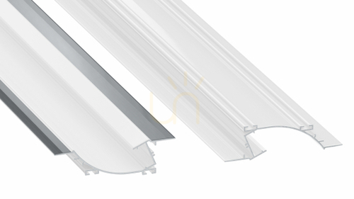 Check LED profile LUMINES type Pero white lacquered 2 m