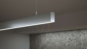 LED profile LUMINES type Claro black lacquered 1 m small 4