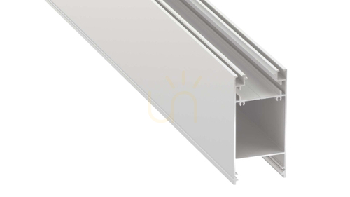 Check LED profile LUMINES type Dulio white lacquered 1 m