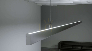 LED profile LUMINES type DULIO silver anodized, 3 m small 4