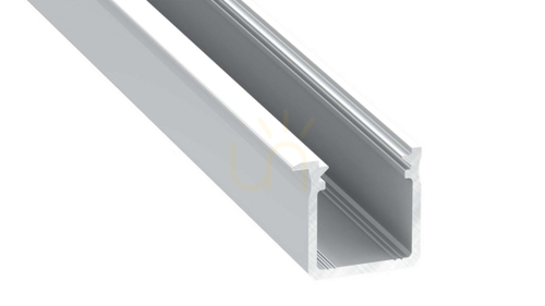 Check LED profile LUMINES type J silver anodized 1 m