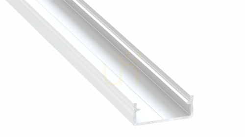 Check LED profile LUMINES type DUAL white lacquered 1 m