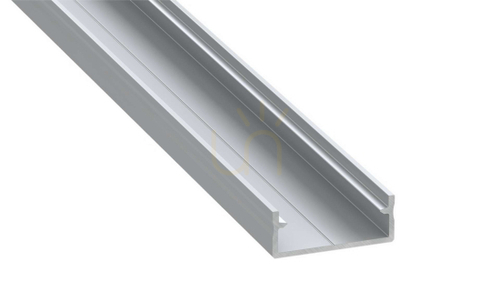 Check LED profile LUMINES type DUAL silver anodized 2 m