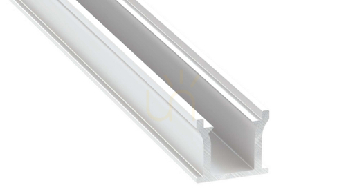 Check LED profile LUMINES type RUNO white lacquered 1 m