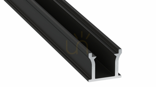 Check LUMINES profile type RUNO black lacquered 1 m