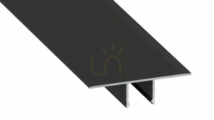 LED profile LUMINES type Falco black lacquered 1 m small 0