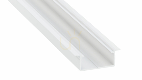 Check LED profile LUMINES type Gemi white lacquered 1 m