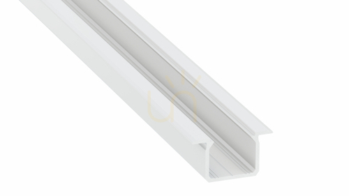 Check LED profile LUMINES type U white lacquered 1 m