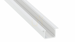 LED profile LUMINES type U white lacquered 1 m small 0