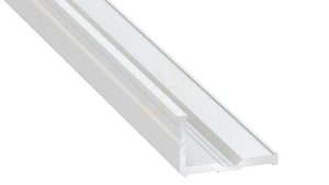 LED profile LUMINES type E white lacquered 1 m small 0