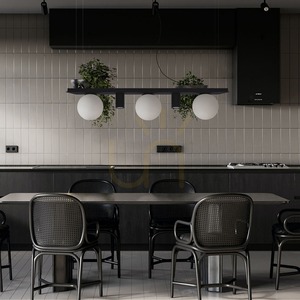 Pendant lamp Zuma Line PLANT 5555 SHELF black small 2