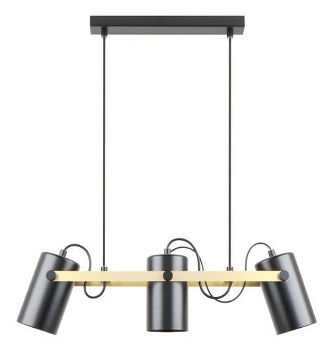 Check Pendant lamp Zuma Line RESI A8162-3A black MAT-ZŁOTO/MATT