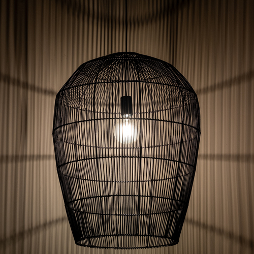 Check Black Nowodvorski HAITI L 11168 bamboo pendant light 1×E27 LED max. 25 W Ø53.5 cm