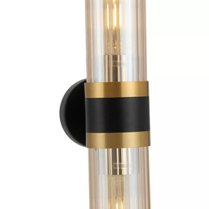 Malika wall lamp 2xE27 black WL0123-2 small 1