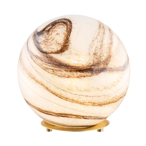 Check Table Lamp ARGON ARUBA White Bronze Marble Brass 8533