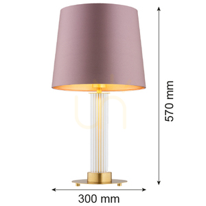 Argon Hampton Transparent Brass Table Lamp 8542 small 4