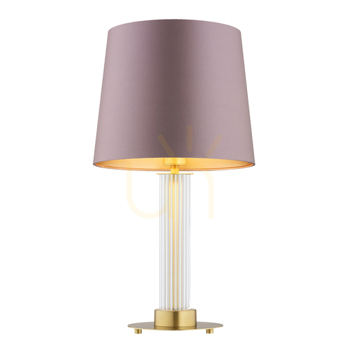 Check Argon Hampton Transparent Brass Table Lamp 8542