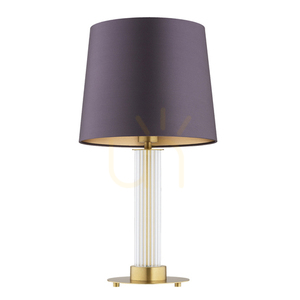 Argon Table Lamp Transparent Brass Purple E27 8543 small 1