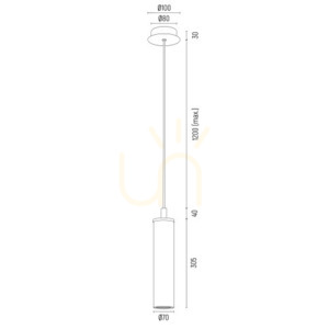 Argon Hampton Transparent Glass Brass Pendant Light E14 8489 small 8