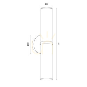 Wall Lamp ARGON Hampton Transparent Glass Brushed Brass 2xE14 IP20 7203 small 8