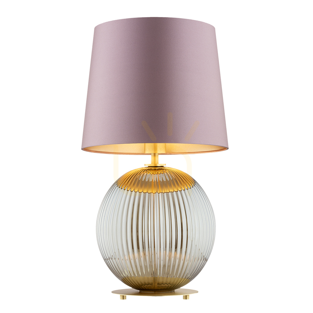 Argon Hamilton Pink Brass Table Lamp 8531
