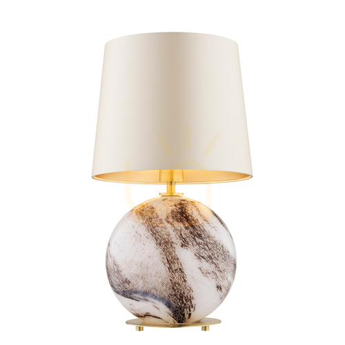Check ARGON Harlem white brass table lamp 8547