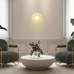Wall Lamp ARGON Paloma 8503 White Brass Glass E14 300x300 mm small 3