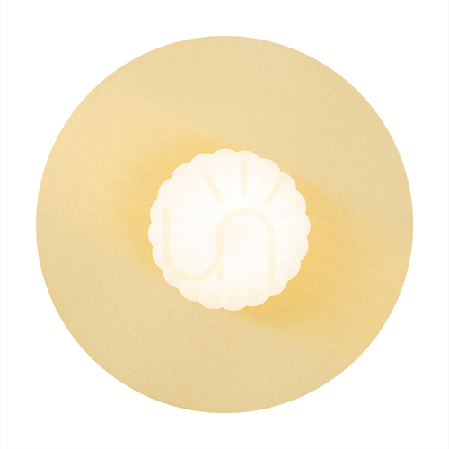 Check Wall Lamp ARGON Paloma 8503 White Brass Glass E14 300x300 mm